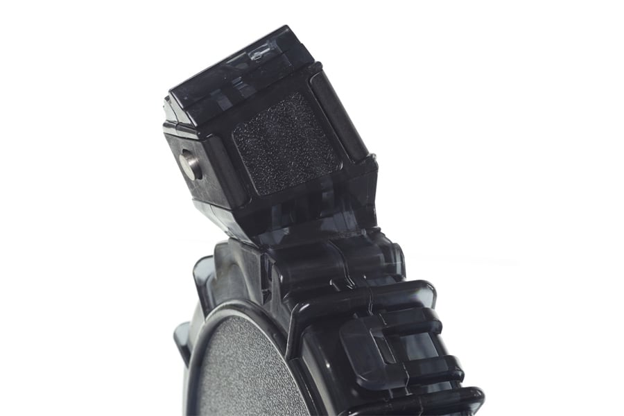 PRO MAG Ruger 10-22 Charger 55 Round 22 LR Drum Rifle Magazine Smoke Polymer